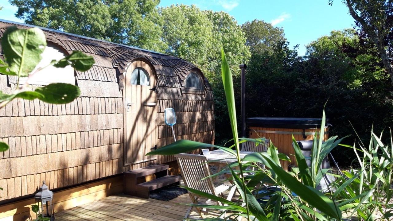 Cabane En Bois Avec Bain Nordique Et Sauna Marigny  外观 照片